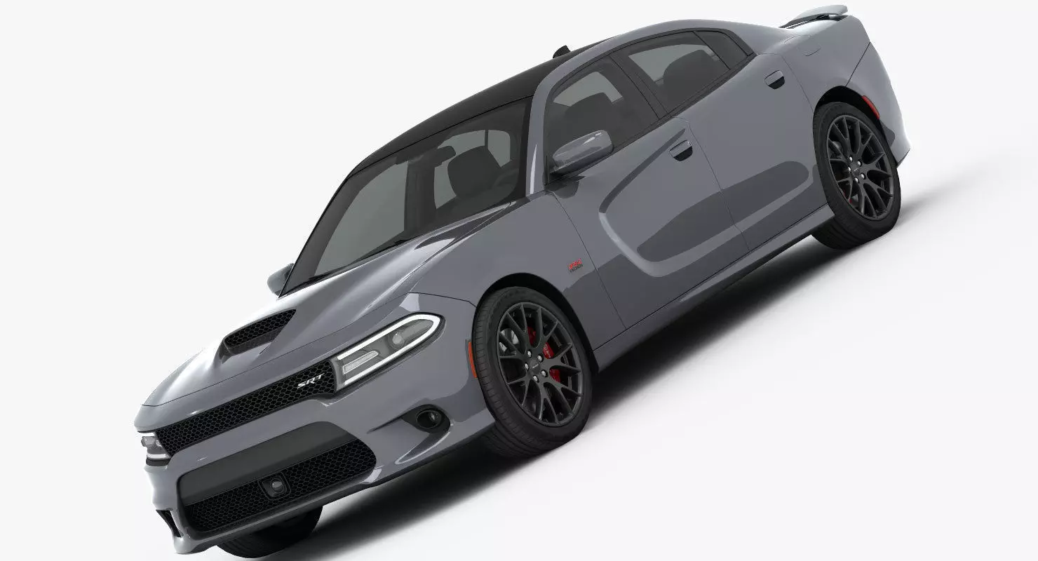 Dodge Charger SRT 392 2015 detailed interior 3D model_0
