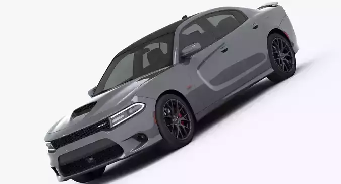 Dodge Charger SRT 392 2015 detailed interior 3D model