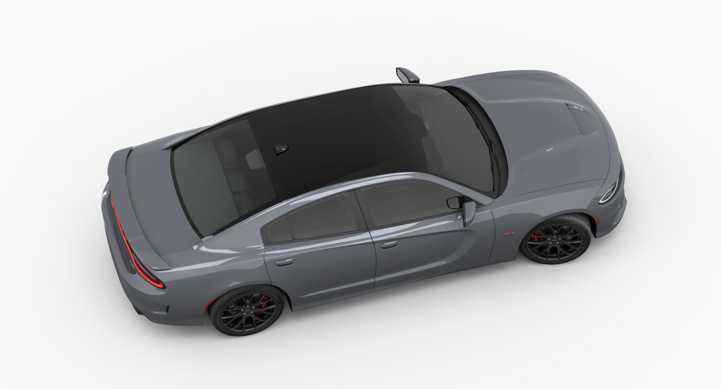 Dodge Charger SRT 392 2015 detailed interior 3D model_9