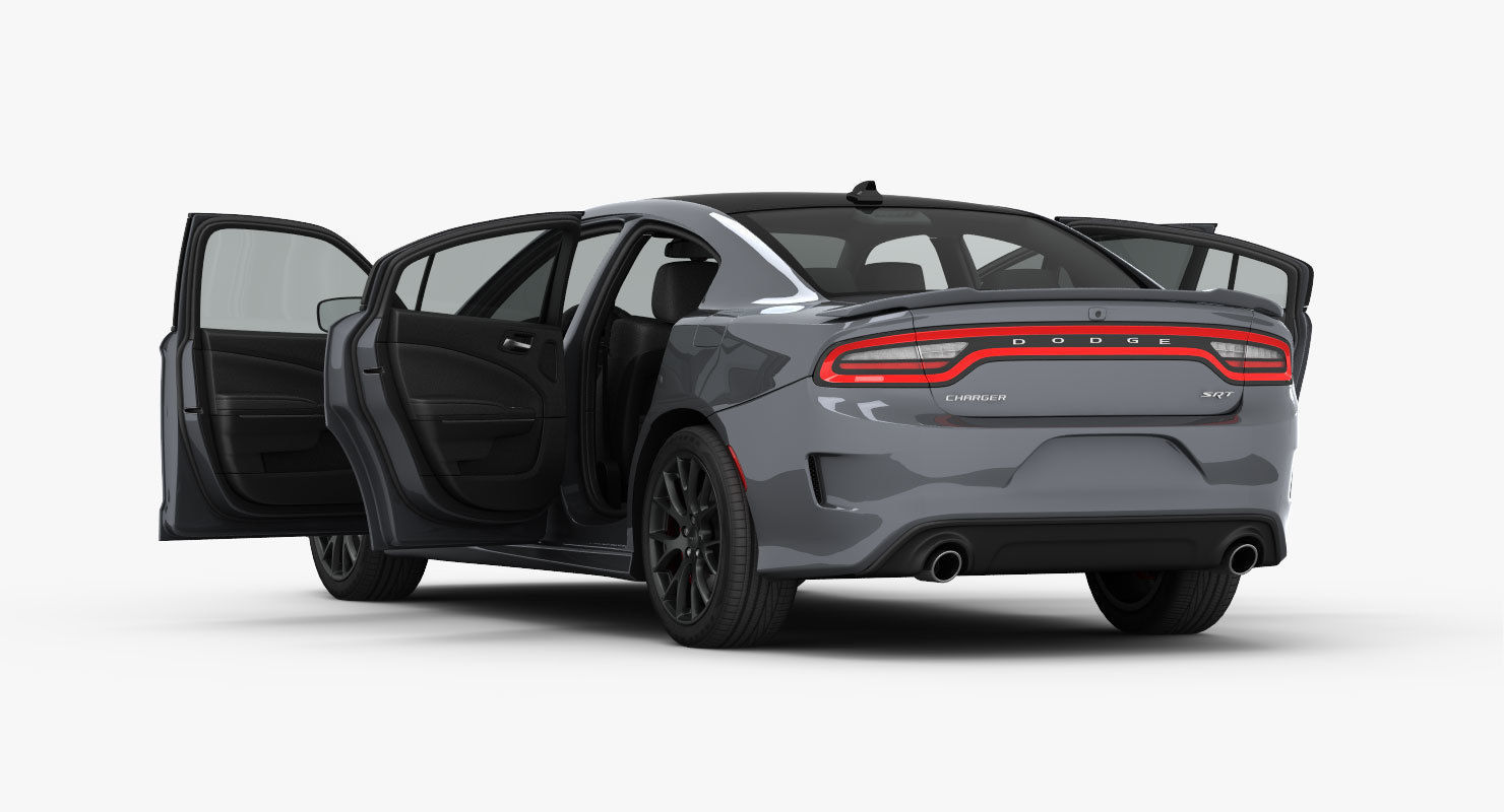 Dodge Charger SRT 392 2015 detailed interior 3D model_15