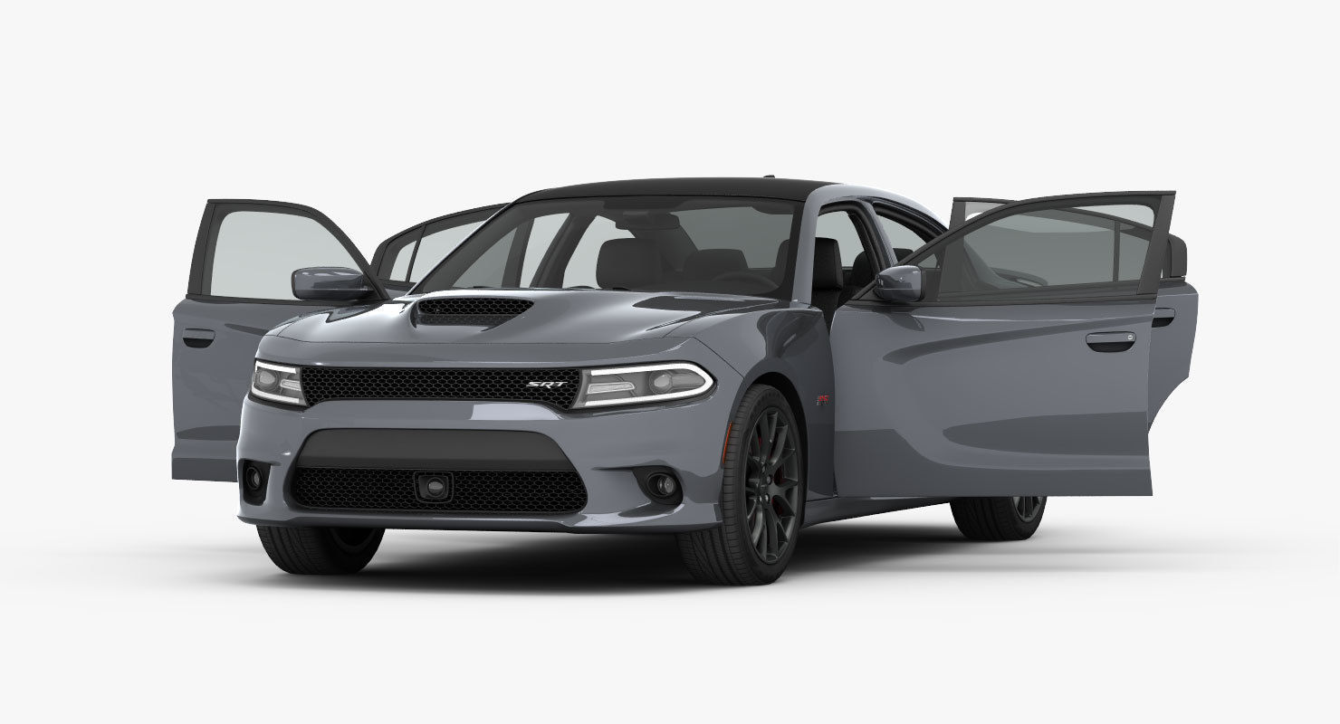 Dodge Charger SRT 392 2015 detailed interior 3D model_14