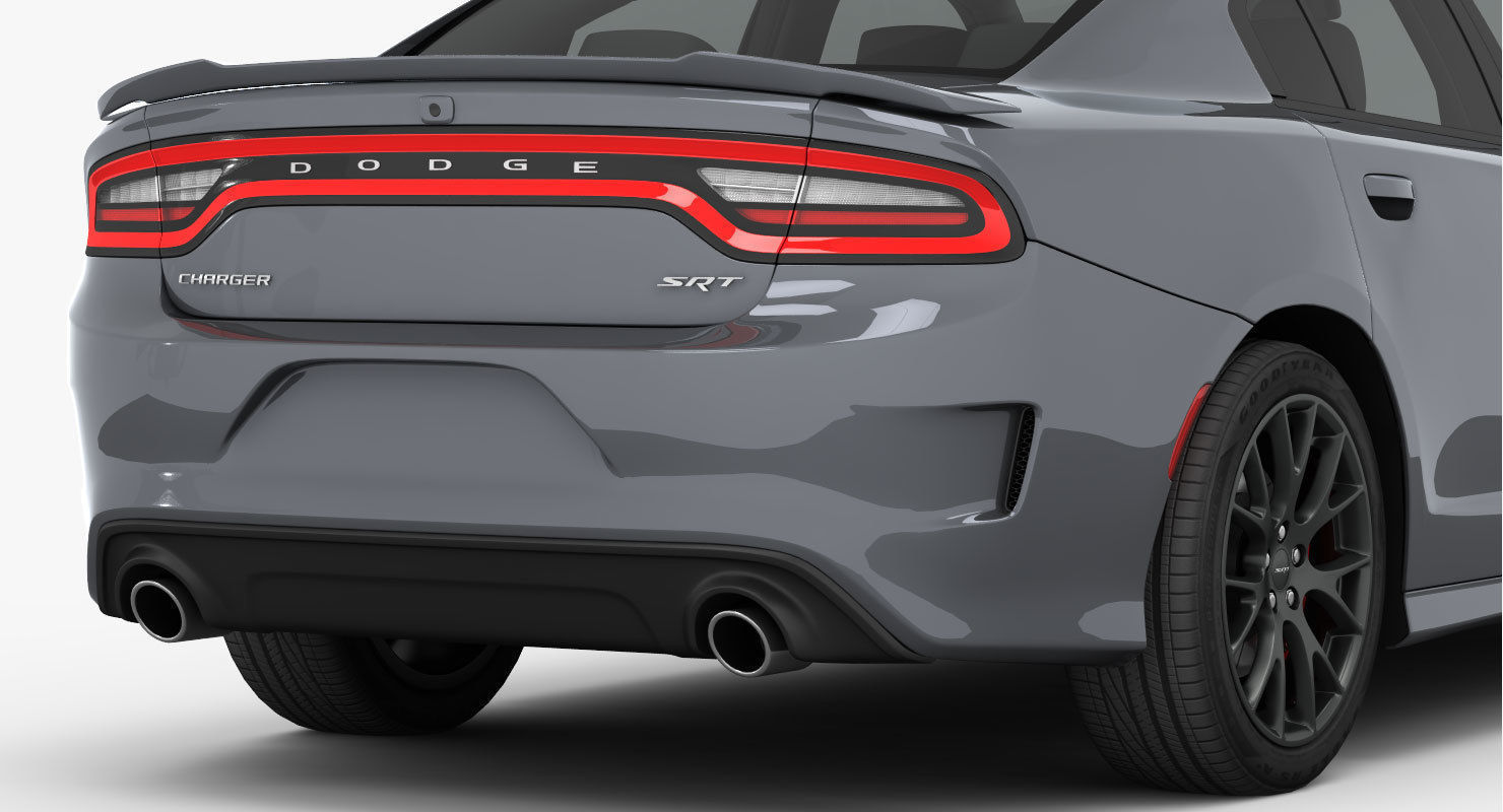 Dodge Charger SRT 392 2015 detailed interior 3D model_4