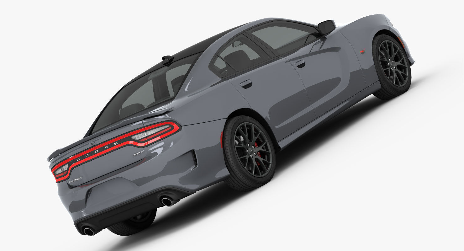 Dodge Charger SRT 392 2015 detailed interior 3D model_1