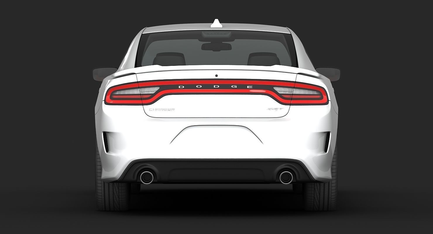 Dodge Charger SRT Hellcat 2015 detailed interior 3D model_12