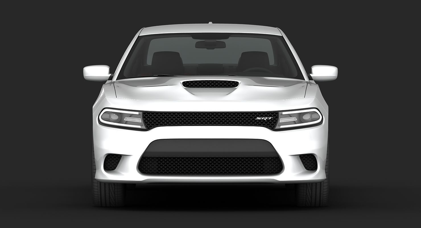 Dodge Charger SRT Hellcat 2015 detailed interior 3D model_11