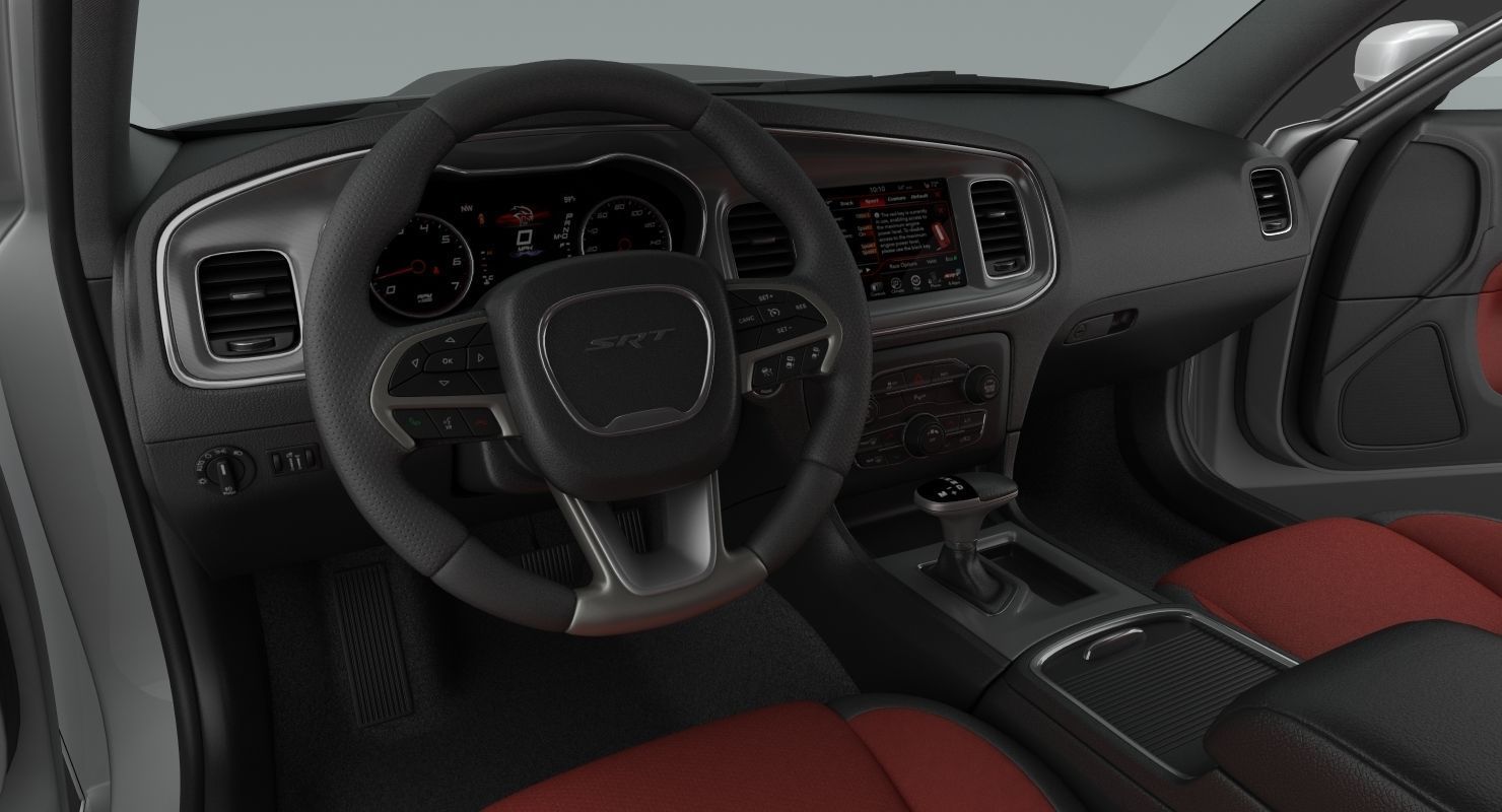 Dodge Charger SRT Hellcat 2015 detailed interior 3D model_21
