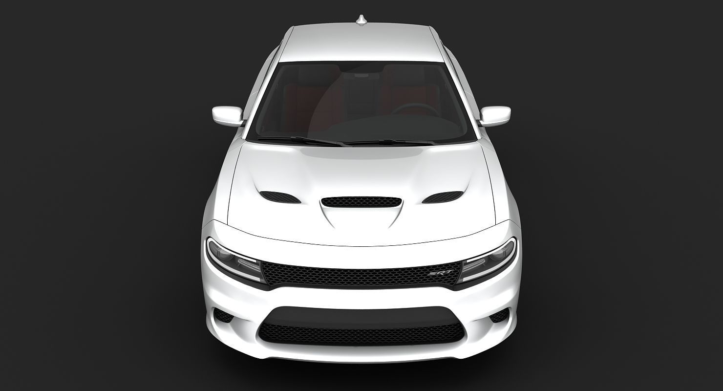 Dodge Charger SRT Hellcat 2015 detailed interior 3D model_15