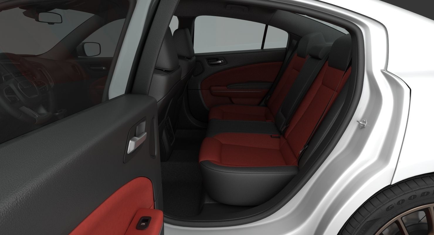 Dodge Charger SRT Hellcat 2015 detailed interior 3D model_19