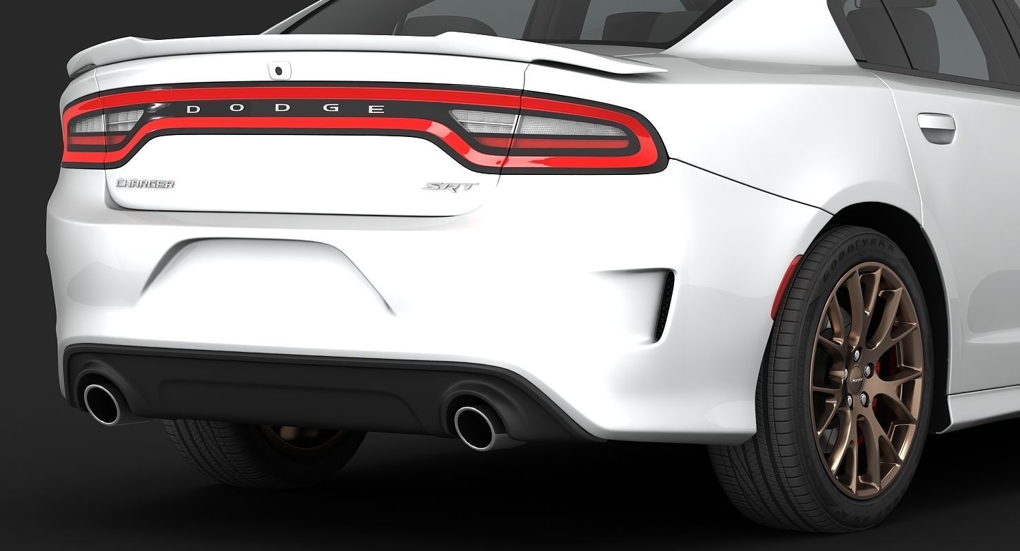 Dodge Charger SRT Hellcat 2015 detailed interior 3D model_5