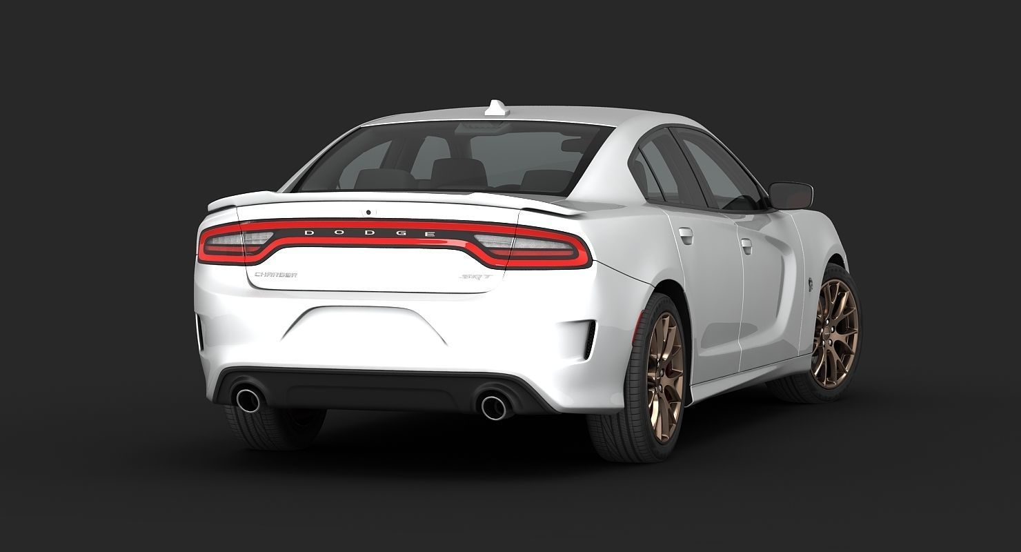 Dodge Charger SRT Hellcat 2015 detailed interior 3D model_8