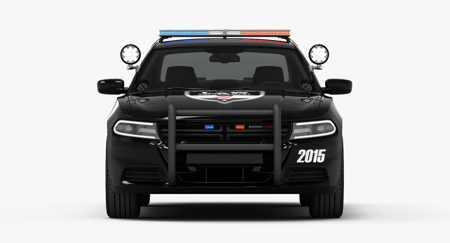 Dodge Charger Pursuit 2015 detailed interior 3D model_11