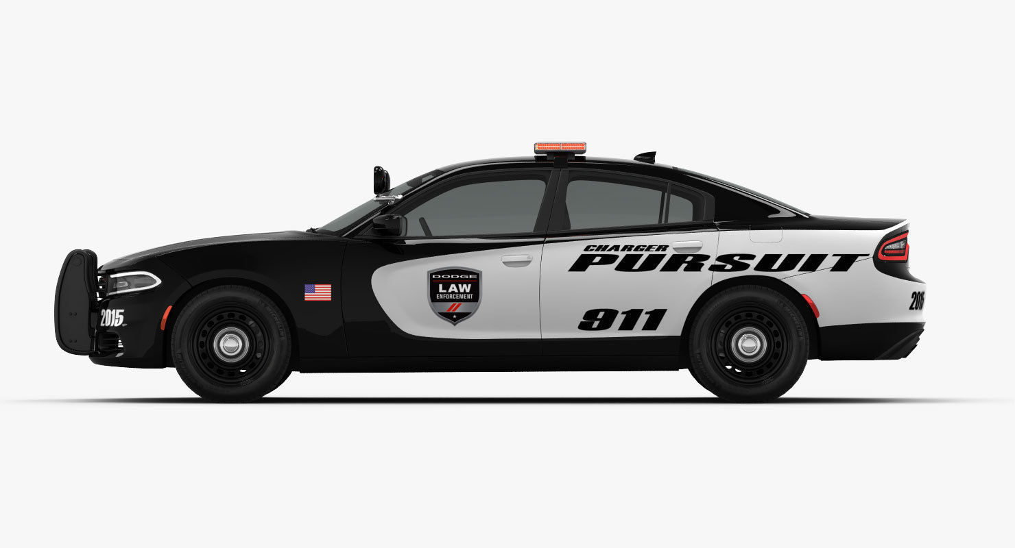 Dodge Charger Pursuit 2015 detailed interior 3D model_13