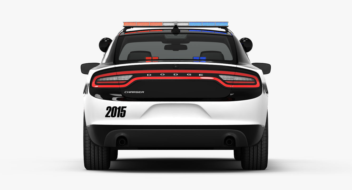 Dodge Charger Pursuit 2015 detailed interior 3D model_12