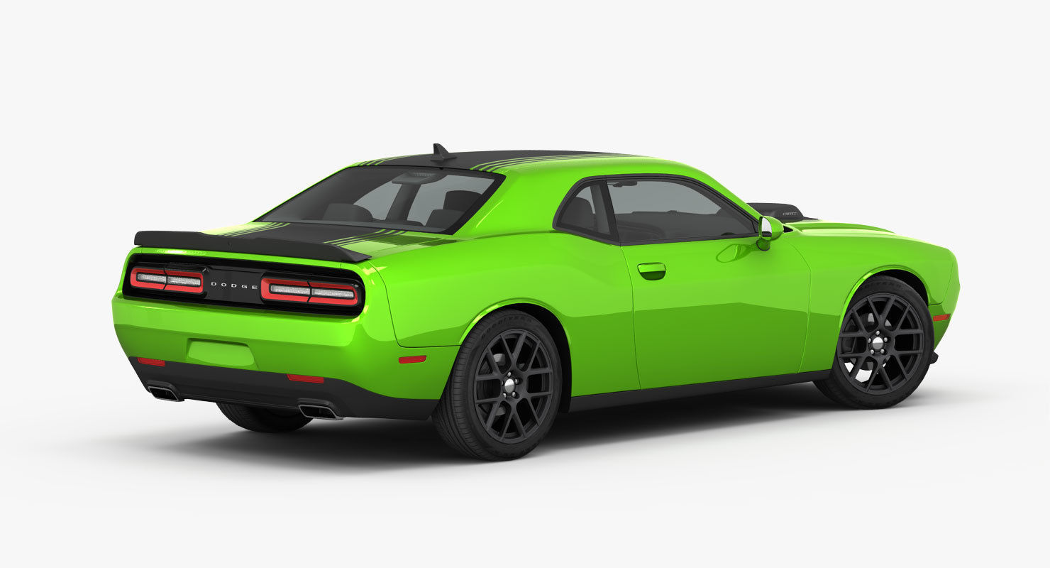 Dodge Challenger RT Shaker 2015 detailed interior 3D model_3