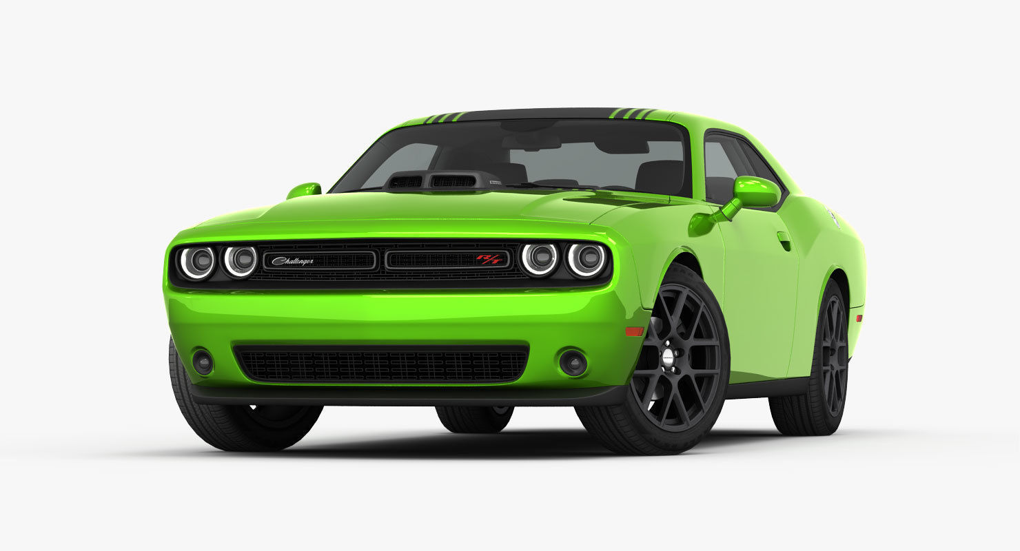 Dodge Challenger RT Shaker 2015 detailed interior 3D model_8