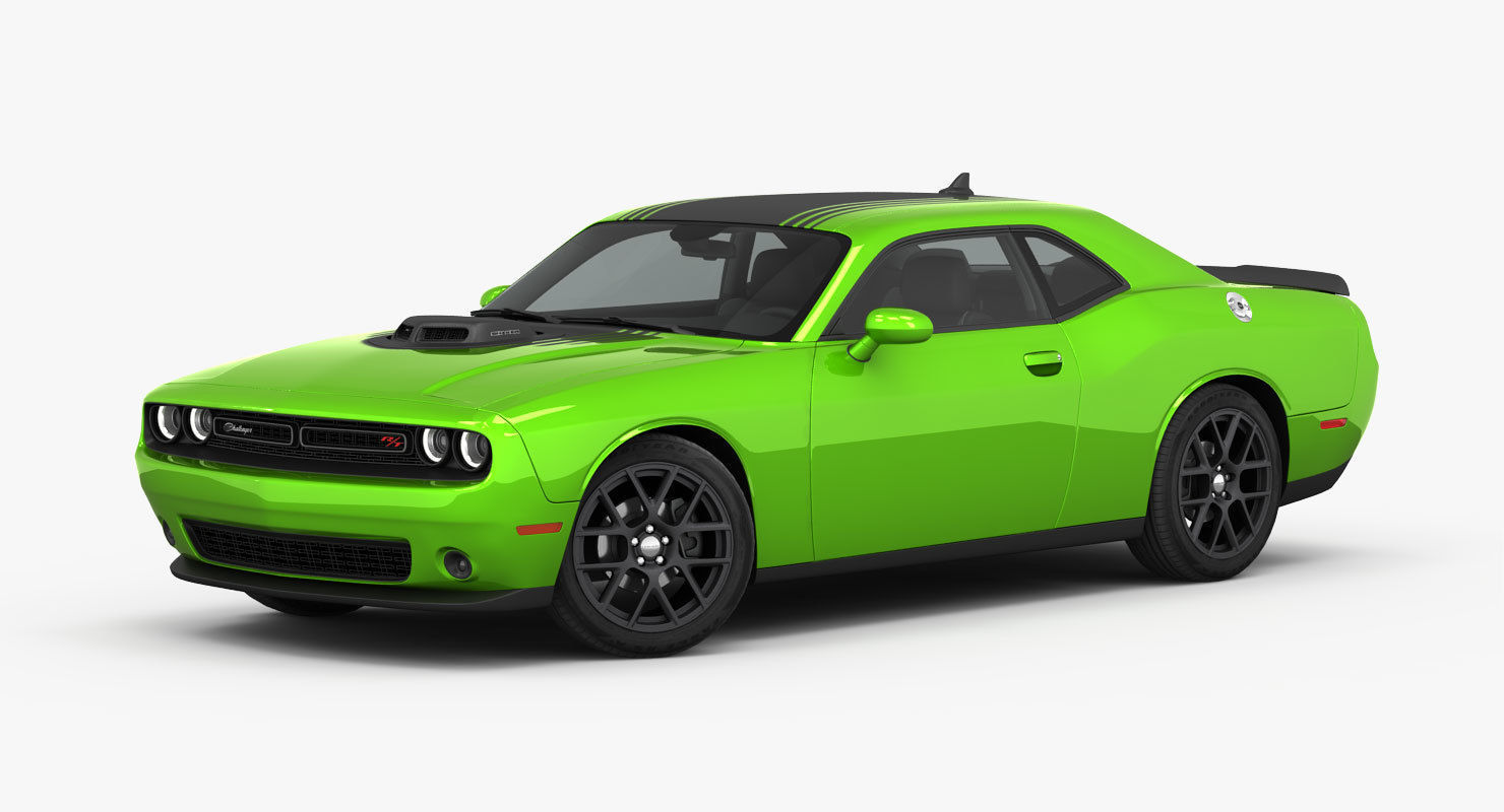 Dodge Challenger RT Shaker 2015 detailed interior 3D model_6