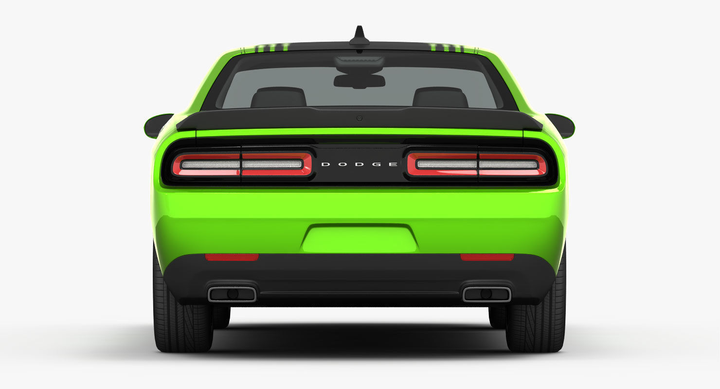 Dodge Challenger RT Shaker 2015 detailed interior 3D model_11