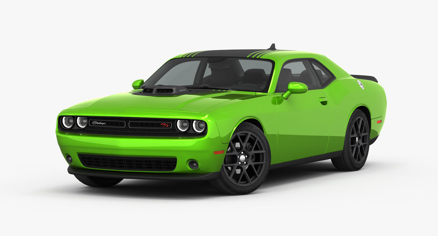 Dodge Challenger RT Shaker 2015 detailed interior 3D model_2