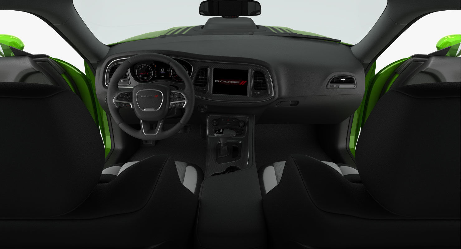 Dodge Challenger RT Shaker 2015 detailed interior 3D model_19