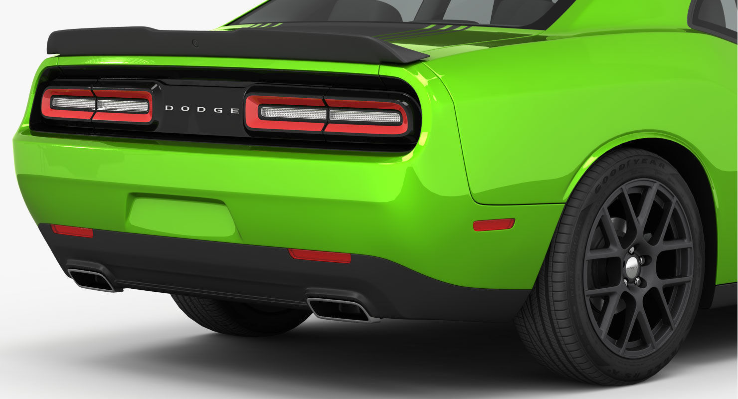 Dodge Challenger RT Shaker 2015 detailed interior 3D model_4