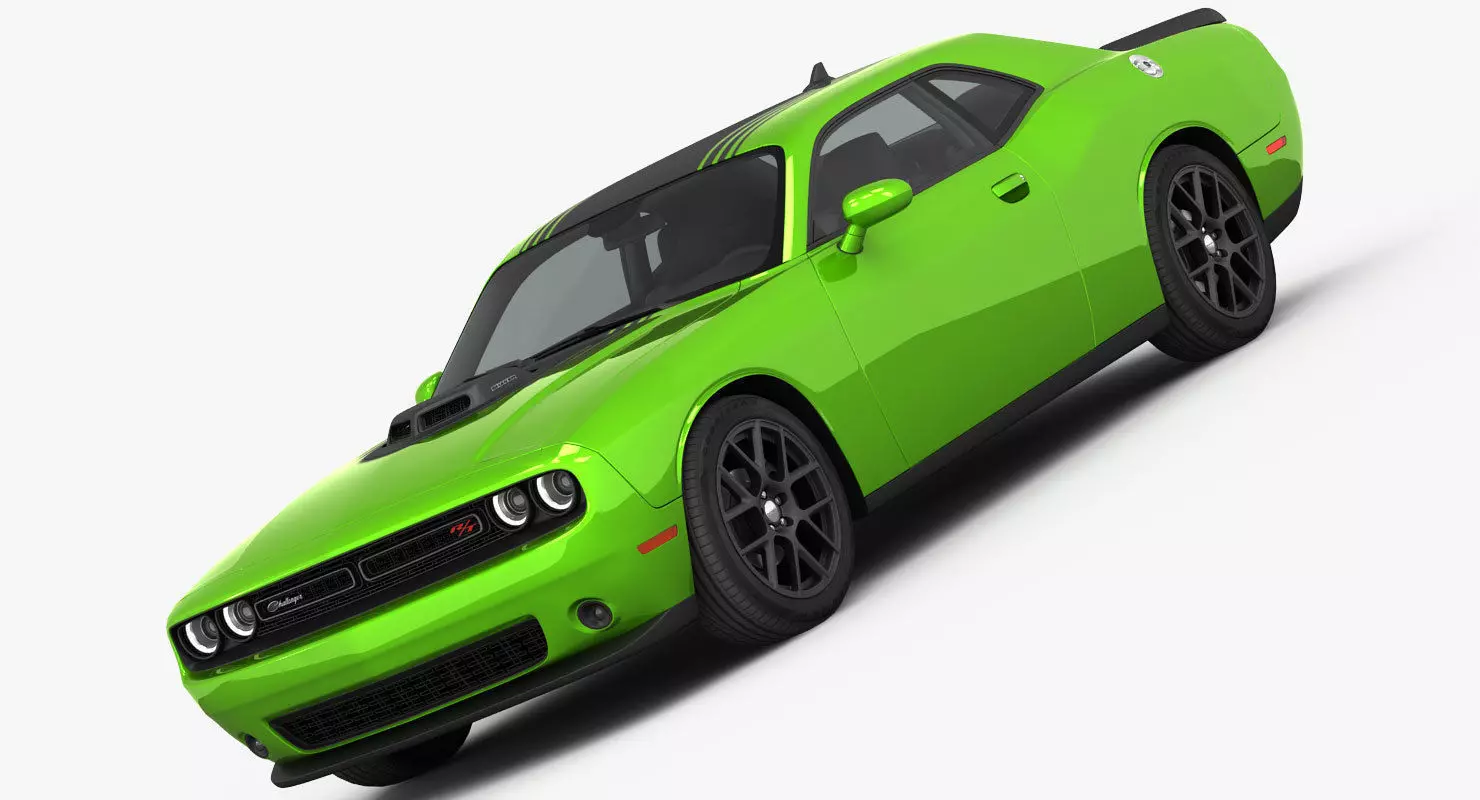 Dodge Challenger RT Shaker 2015 detailed interior 3D model_0