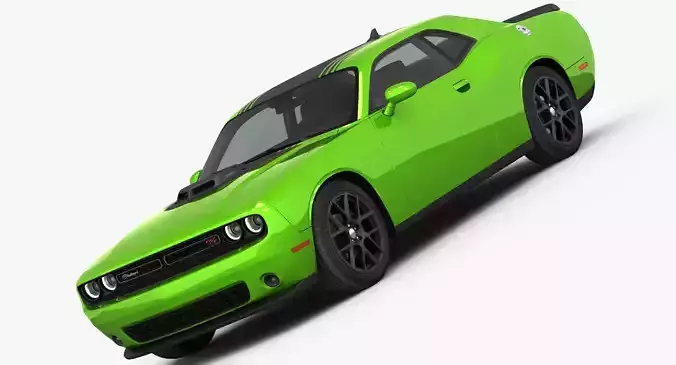 Dodge Challenger RT Shaker 2015 detailed interior 3D model