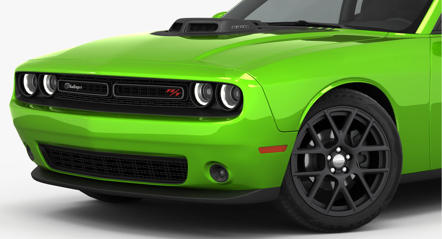 Dodge Challenger RT Shaker 2015 detailed interior 3D model_5