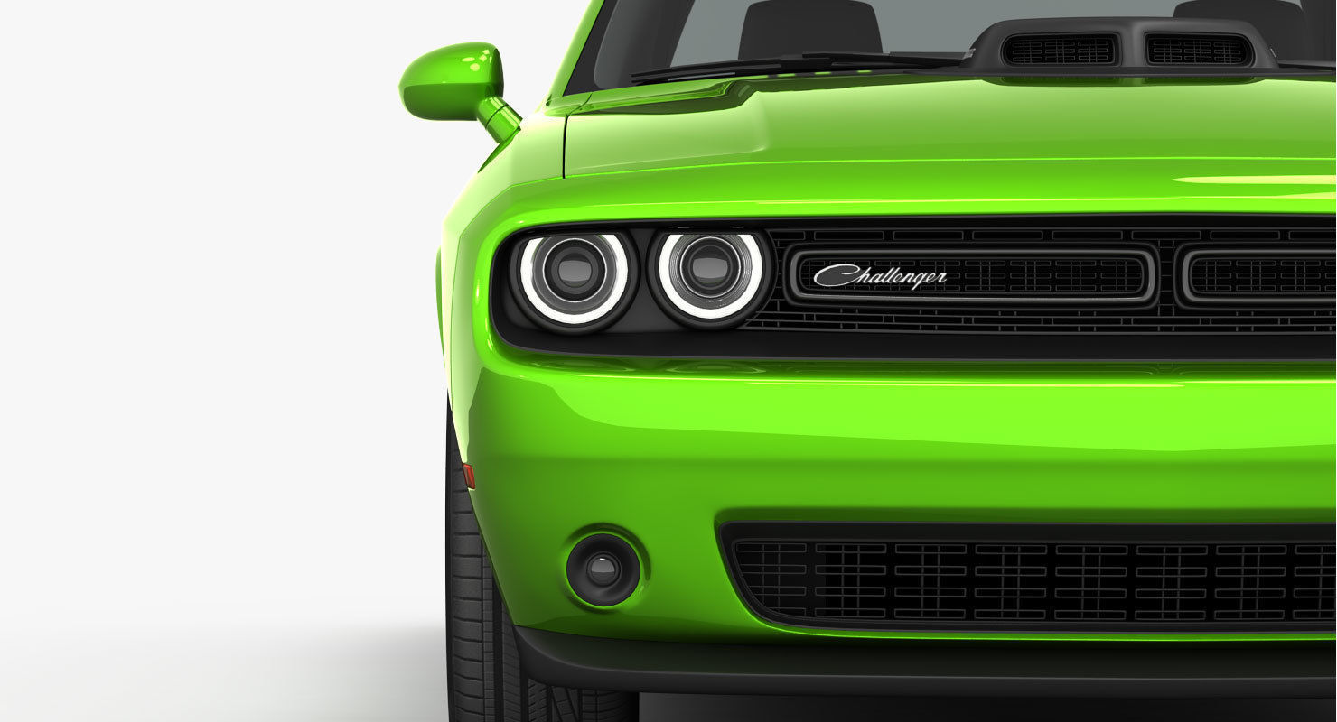 Dodge Challenger RT Shaker 2015 detailed interior 3D model_14