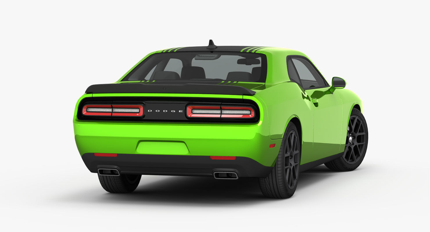 Dodge Challenger RT Shaker 2015 detailed interior 3D model_7
