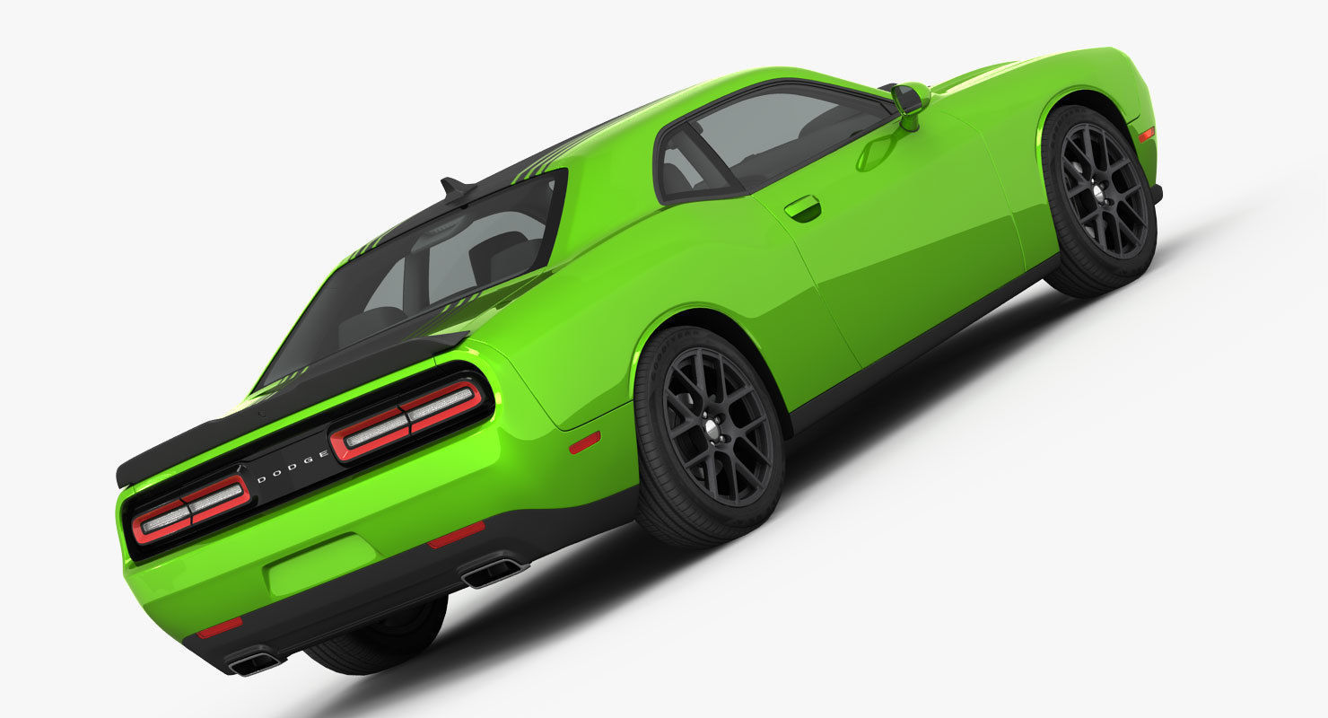 Dodge Challenger RT Shaker 2015 detailed interior 3D model_1