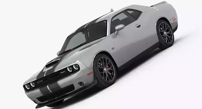 Dodge Challenger SRT 392 2016 detailed interior 3D model