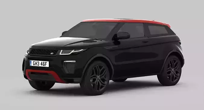 Range Rover Evoque Ember Edition 2017 3D model Range Rover Evoque Ember Edition 2017 3D model