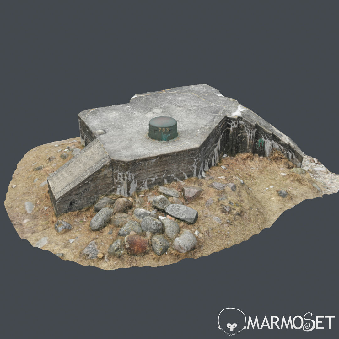 3d scanned Bunker A 3D model_6