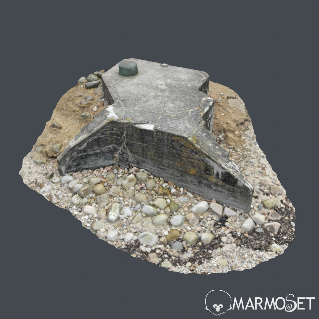 3d scanned Bunker A 3D model_7
