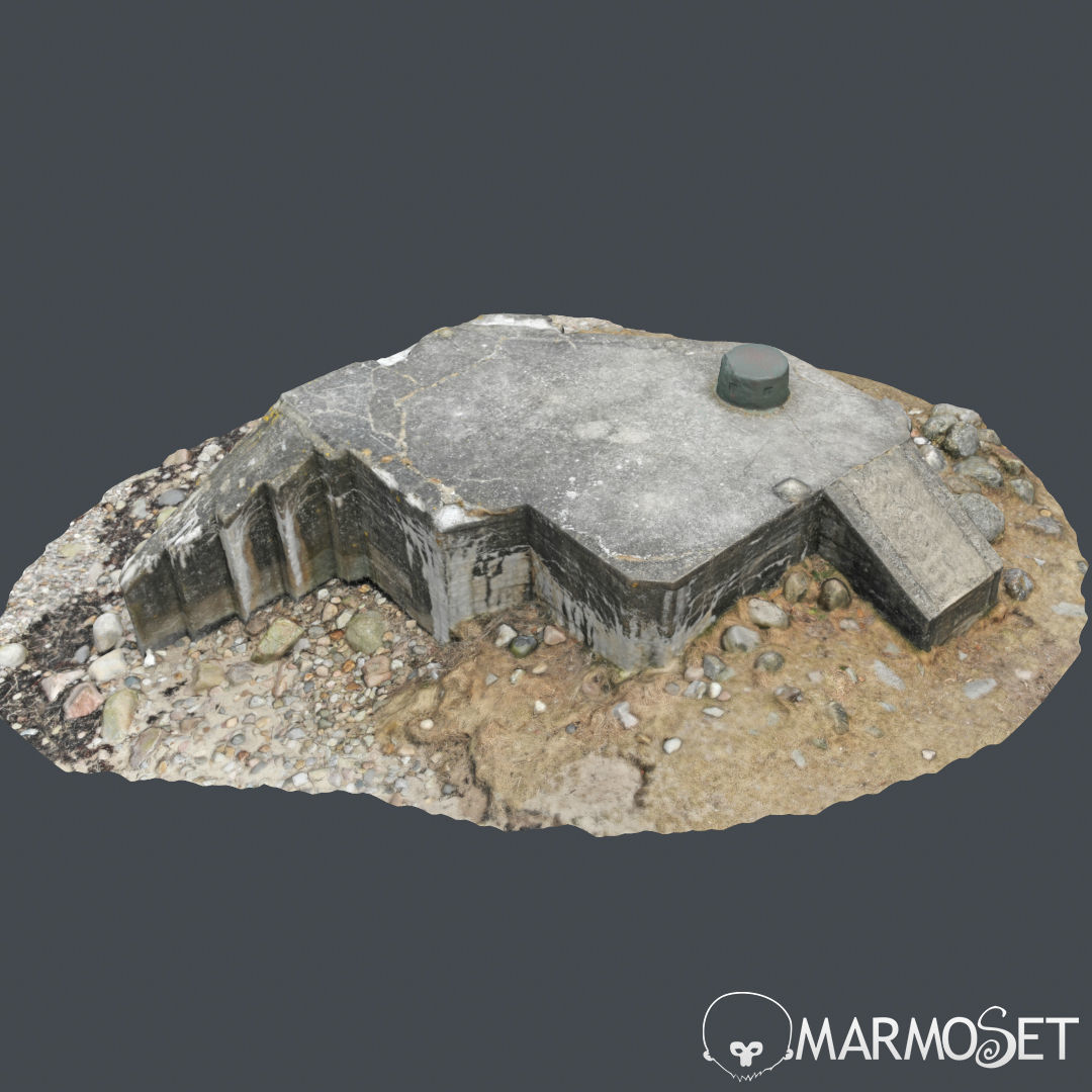 3d scanned Bunker A 3D model_8