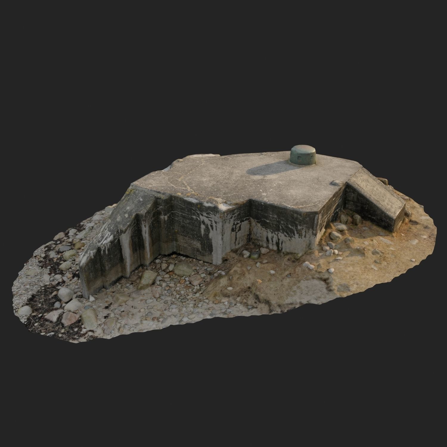 3d scanned Bunker A 3D model_2
