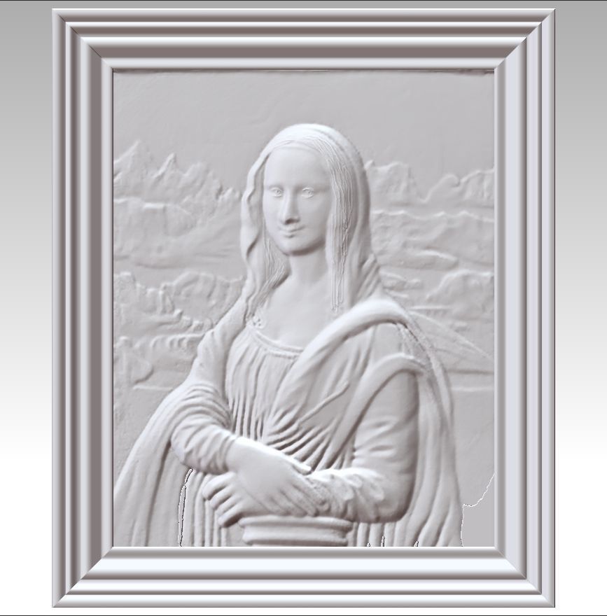 The Mona Lisa 3D print model_10