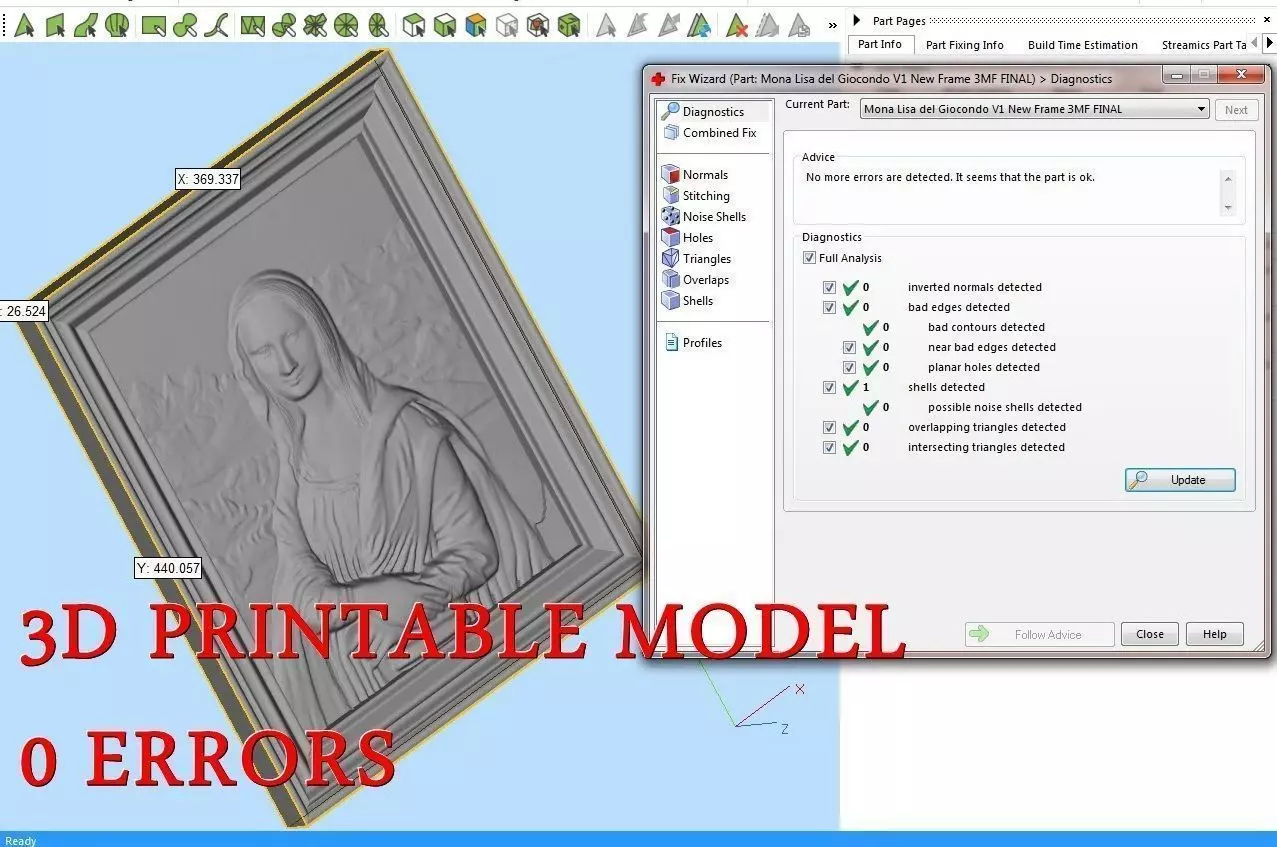The Mona Lisa 3D print model_0
