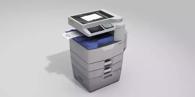 Photocopy Machine Low-poly 3D model