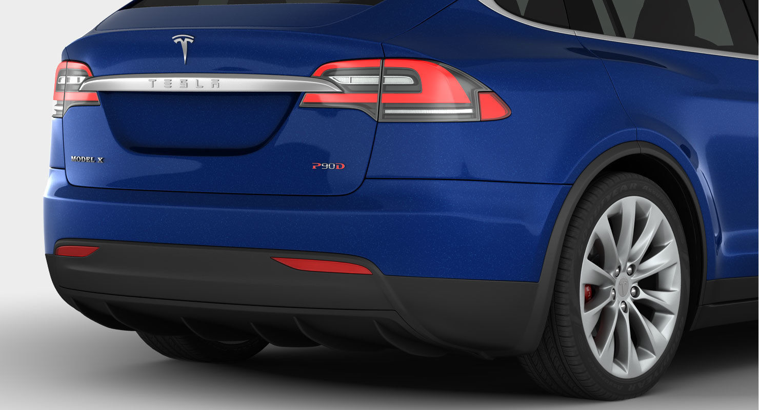 Tesla Model X 2017 detailed interior 3D model_4