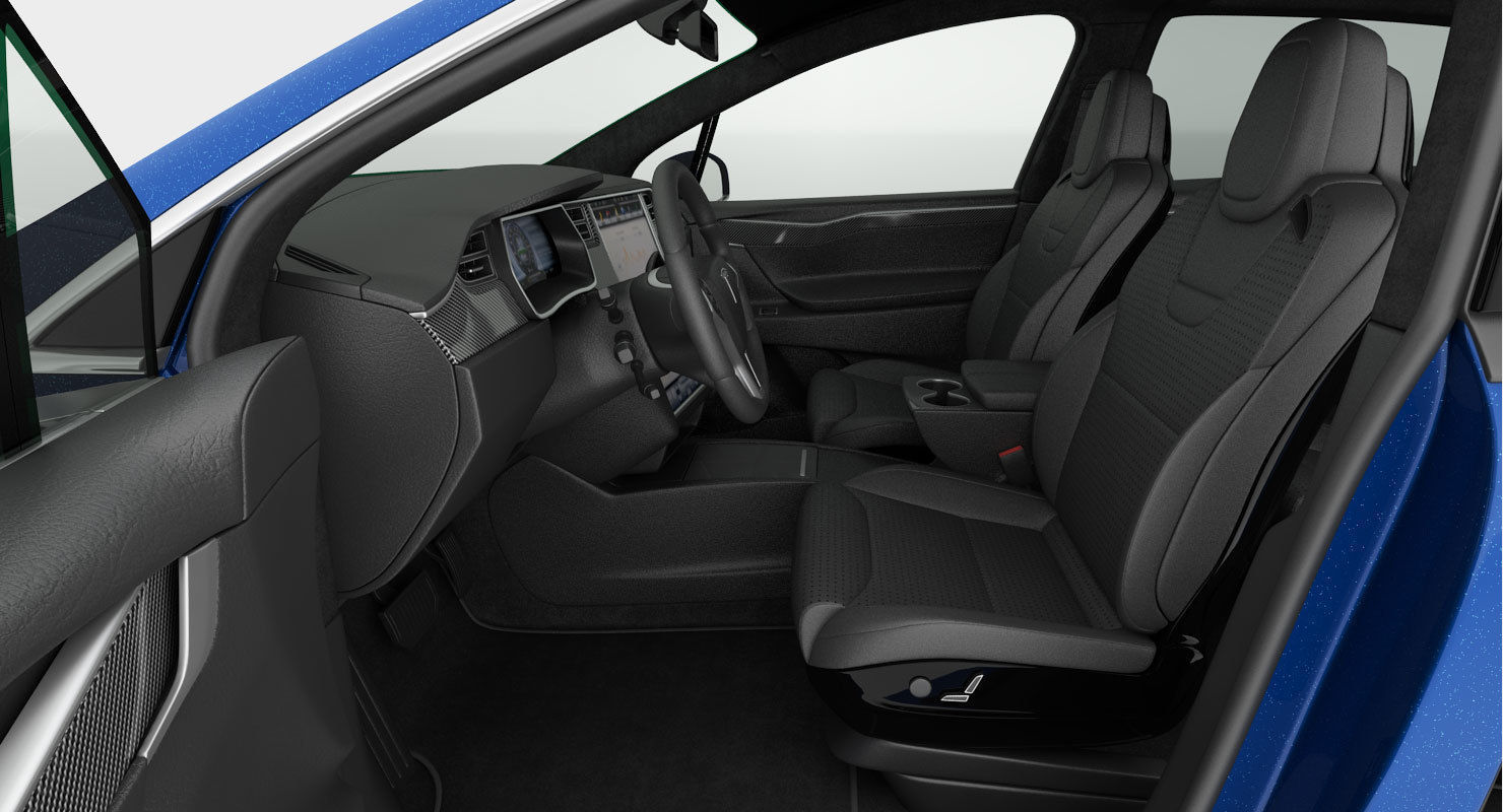 Tesla Model X 2017 detailed interior 3D model_16