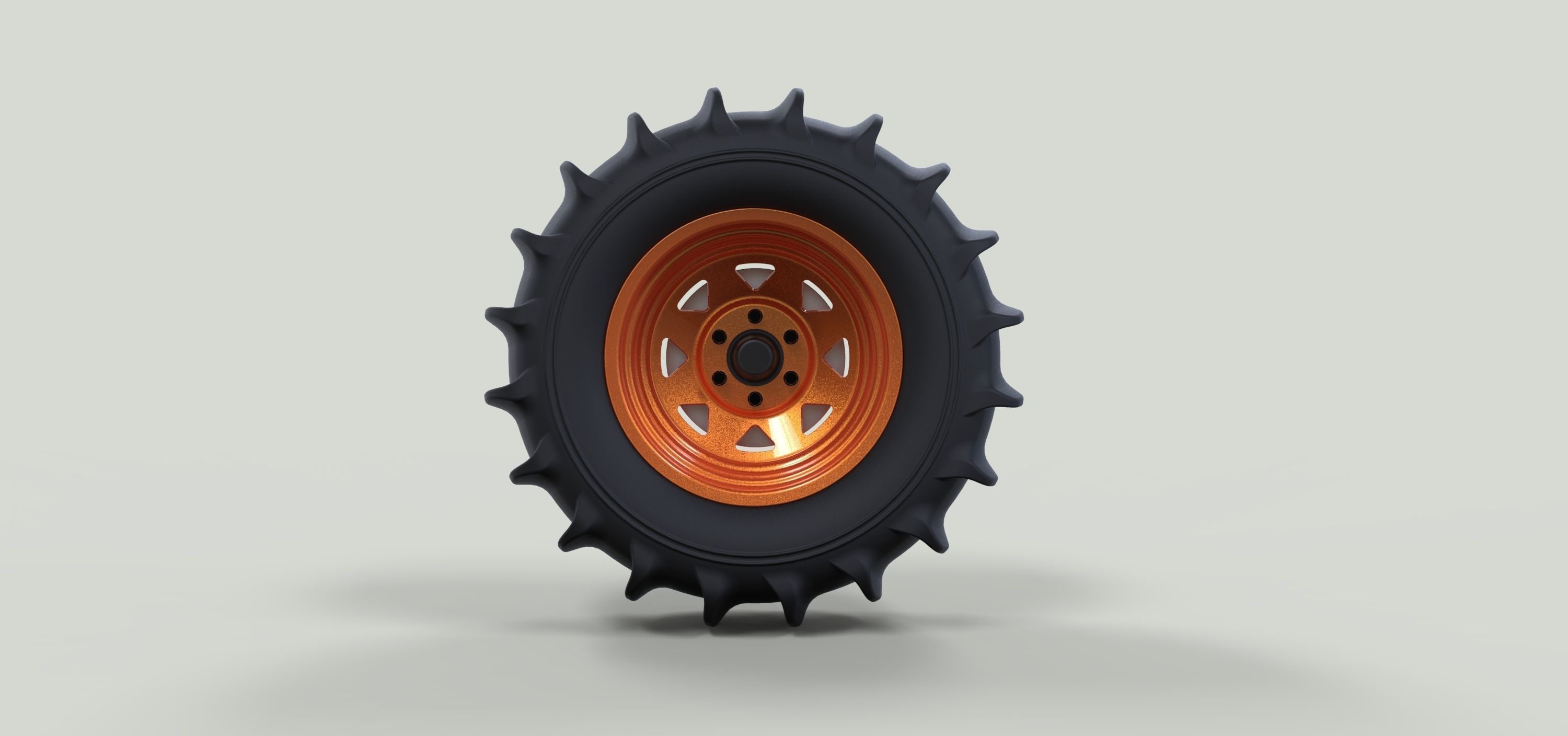 Rear wheel for Dune Buggy 3D model_4