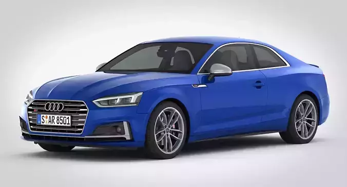 Audi S5 Coupe 2018 detailed interior