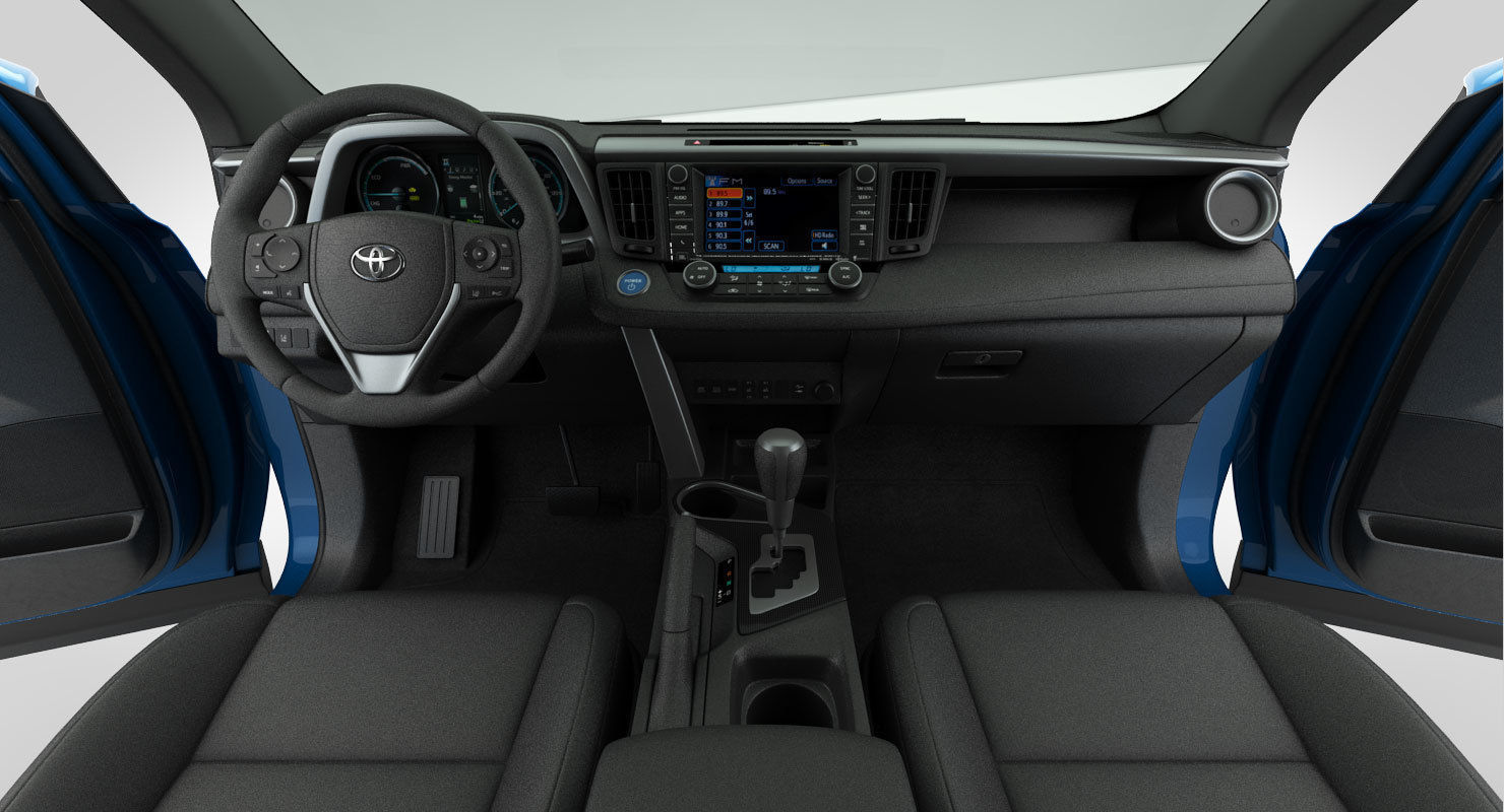 Toyota RAV4 Hybrid 2017 detailed interior 3D model_17