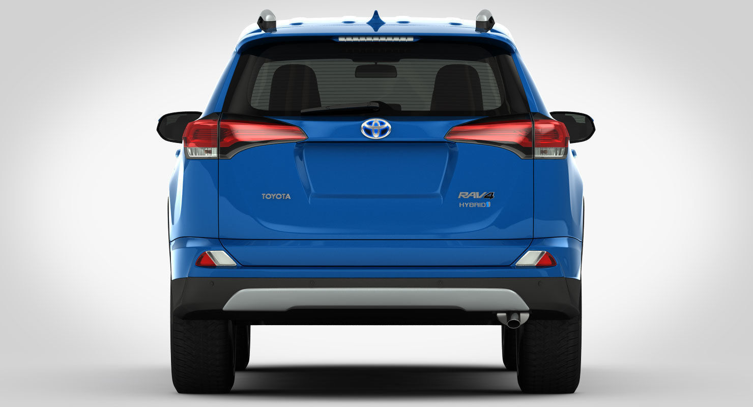 Toyota RAV4 Hybrid 2017 detailed interior 3D model_11