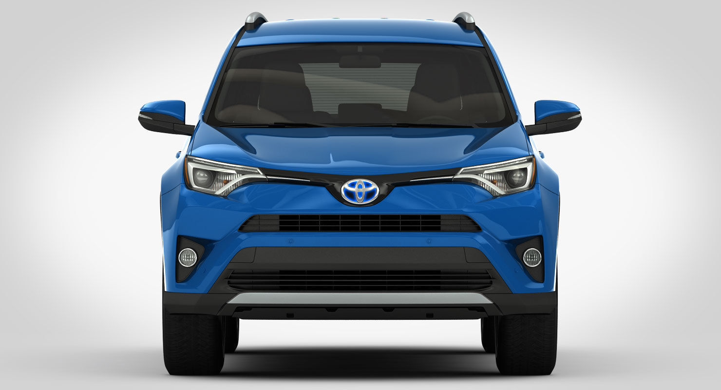Toyota RAV4 Hybrid 2017 detailed interior 3D model_10
