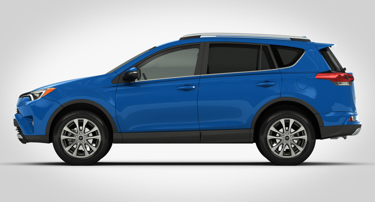 Toyota RAV4 Hybrid 2017 detailed interior 3D model_12