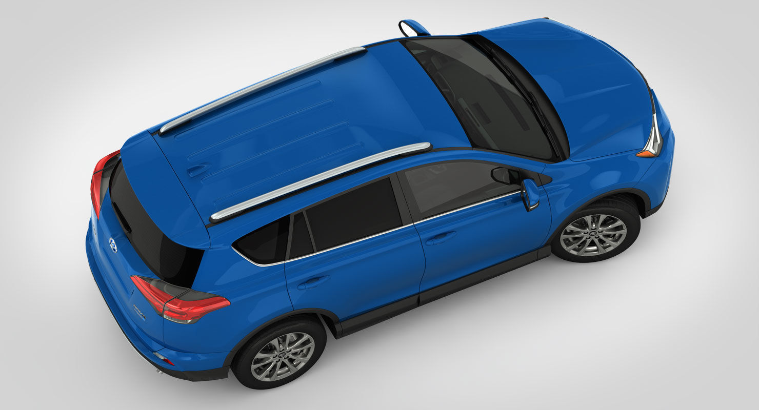 Toyota RAV4 Hybrid 2017 detailed interior 3D model_9