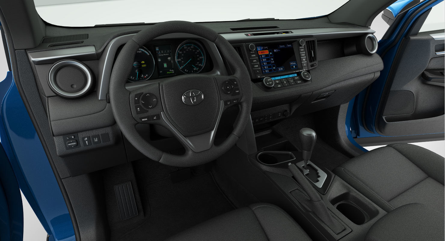Toyota RAV4 Hybrid 2017 detailed interior 3D model_18