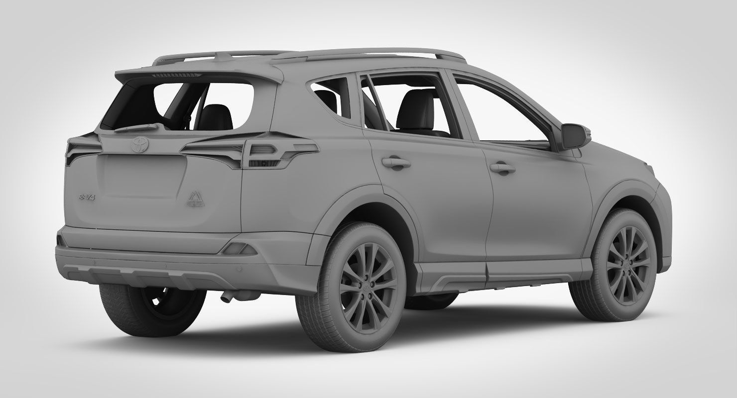 Toyota RAV4 Adventure 2018 detailed interior 3D model_26